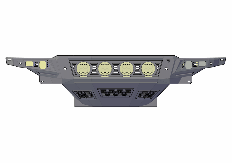 FRONT BUMPER WITH SKID PLATE