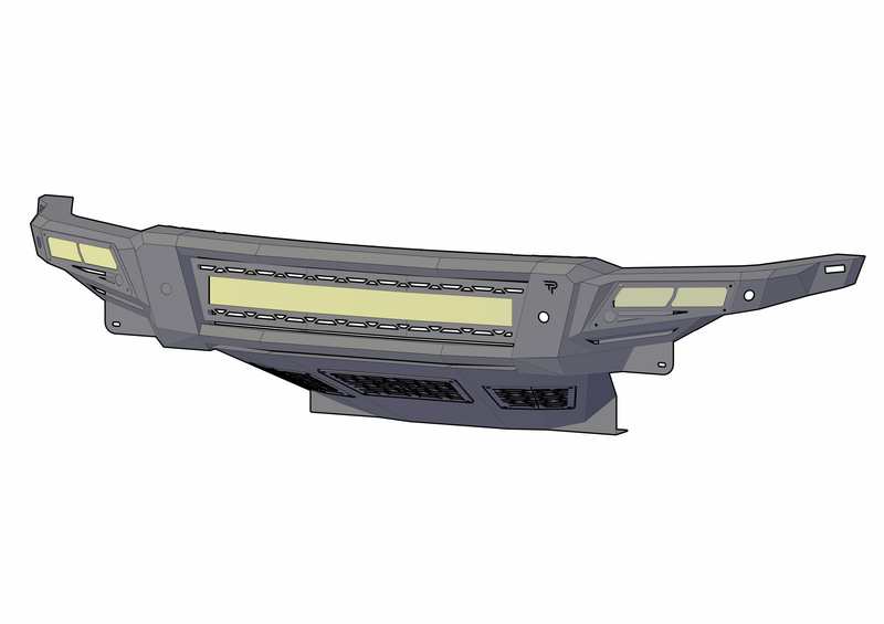 FRONT BUMPER WITH SKID PLATE